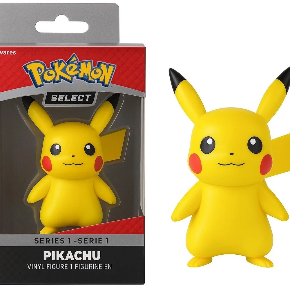 Jazwares Pokémon Select Series 1 Pikachu Vinyl Figure – 4″ Boxed Collectible Toy